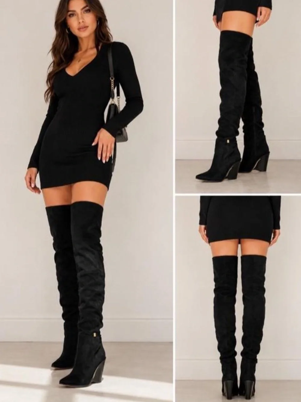 Michael Kors Noemie Suede Thigh High Boots